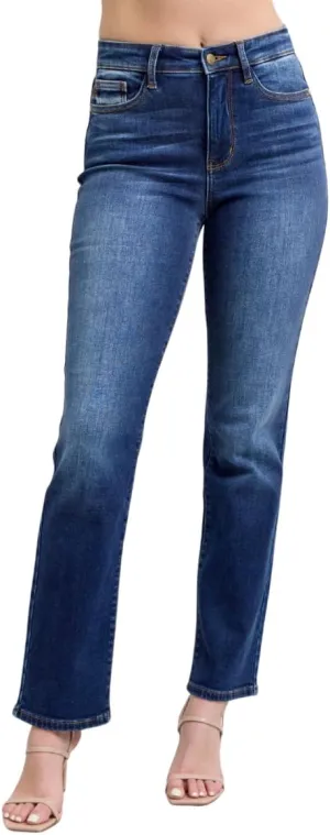 Judy Blue Washed Straight Leg Jeans