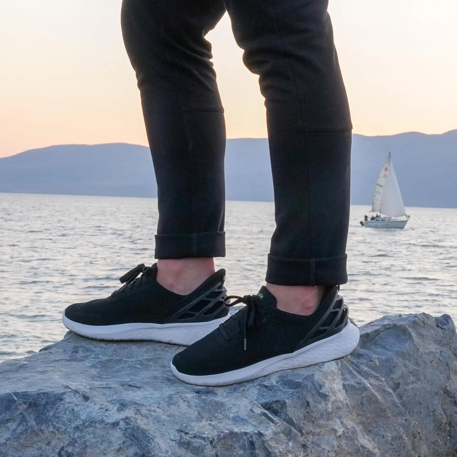 Kizik Slip On Sneakers: Athens - Comfortable All-Day Wear, Hands Free Convenience, Breathable Knit Top, Mens & Womens Walking Shoes with Arch Support