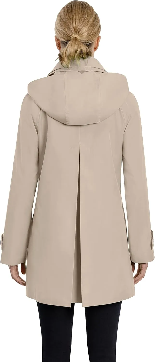 LONDON FOG Women's Double Collar Raincoat