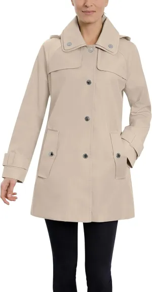 LONDON FOG Women's Double Collar Raincoat