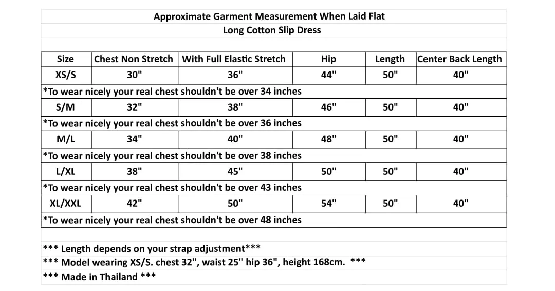 Long Cotton Full Slip Dress Lingerie Nightwear Adjustable Spaghetti Strap (L/XL, White)