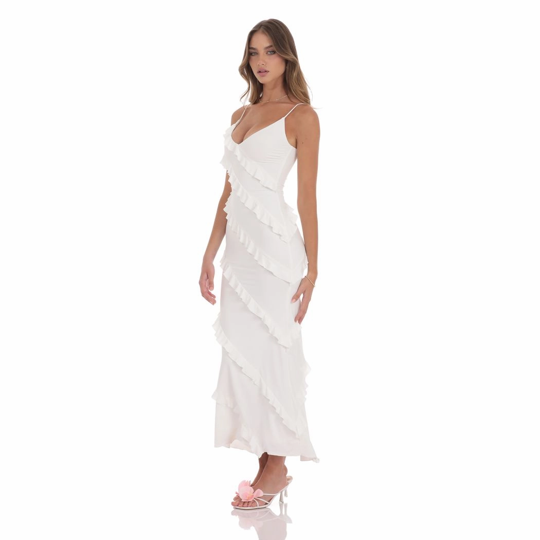 Lucy In The Sky Ruffle Romance Maxi Dress