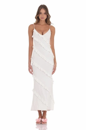 Lucy In The Sky Ruffle Romance Maxi Dress