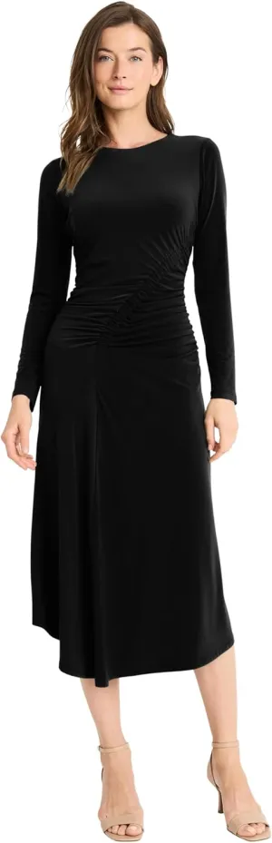 Maggy London Women's Asymmetric Gathered Dress