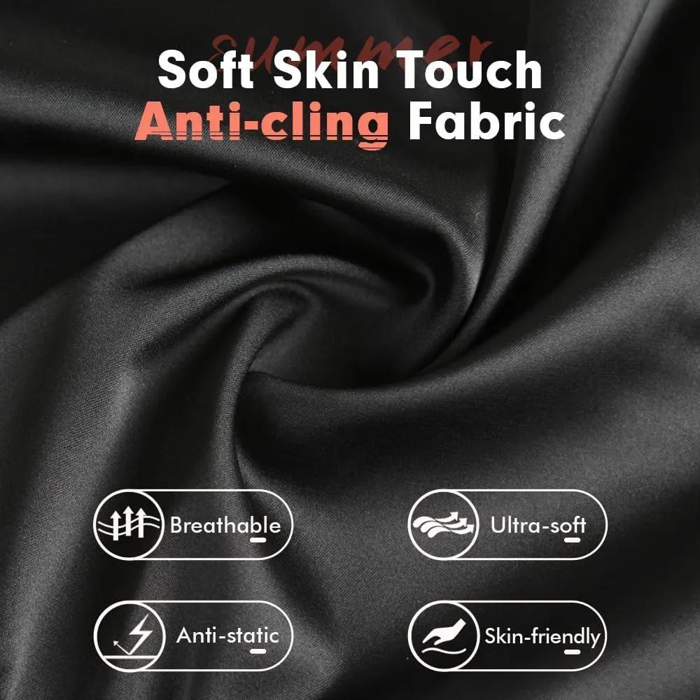 MANCYFIT Womens Half Slip for Under Dresses Satin Slip Skirt Mini Underskirt