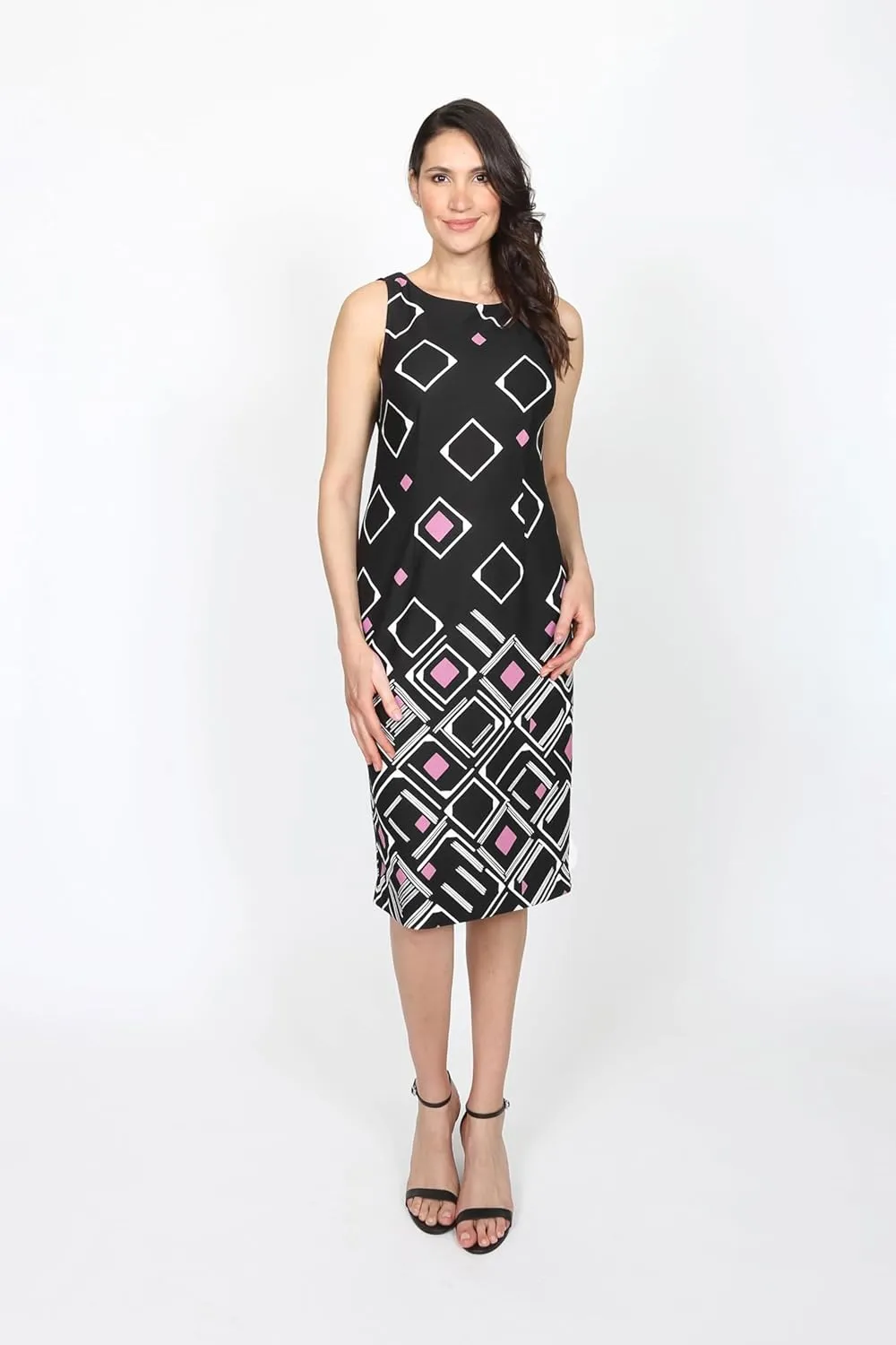 Maya Brooke Women's Knee Length Sheath Dress and 3/4 Sleeve Jacket 2-Piece Set
