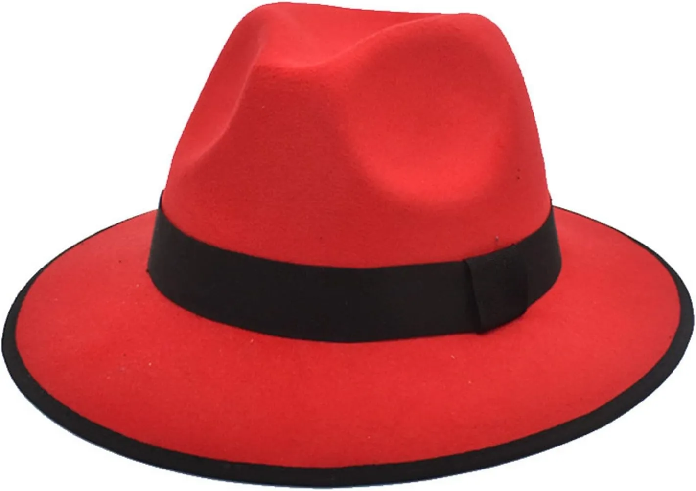 Men Women Classic Wide Brim Floppy Panama Hat Fedora Hat Rancher Hat Jazz Hat Vintage Church Cap