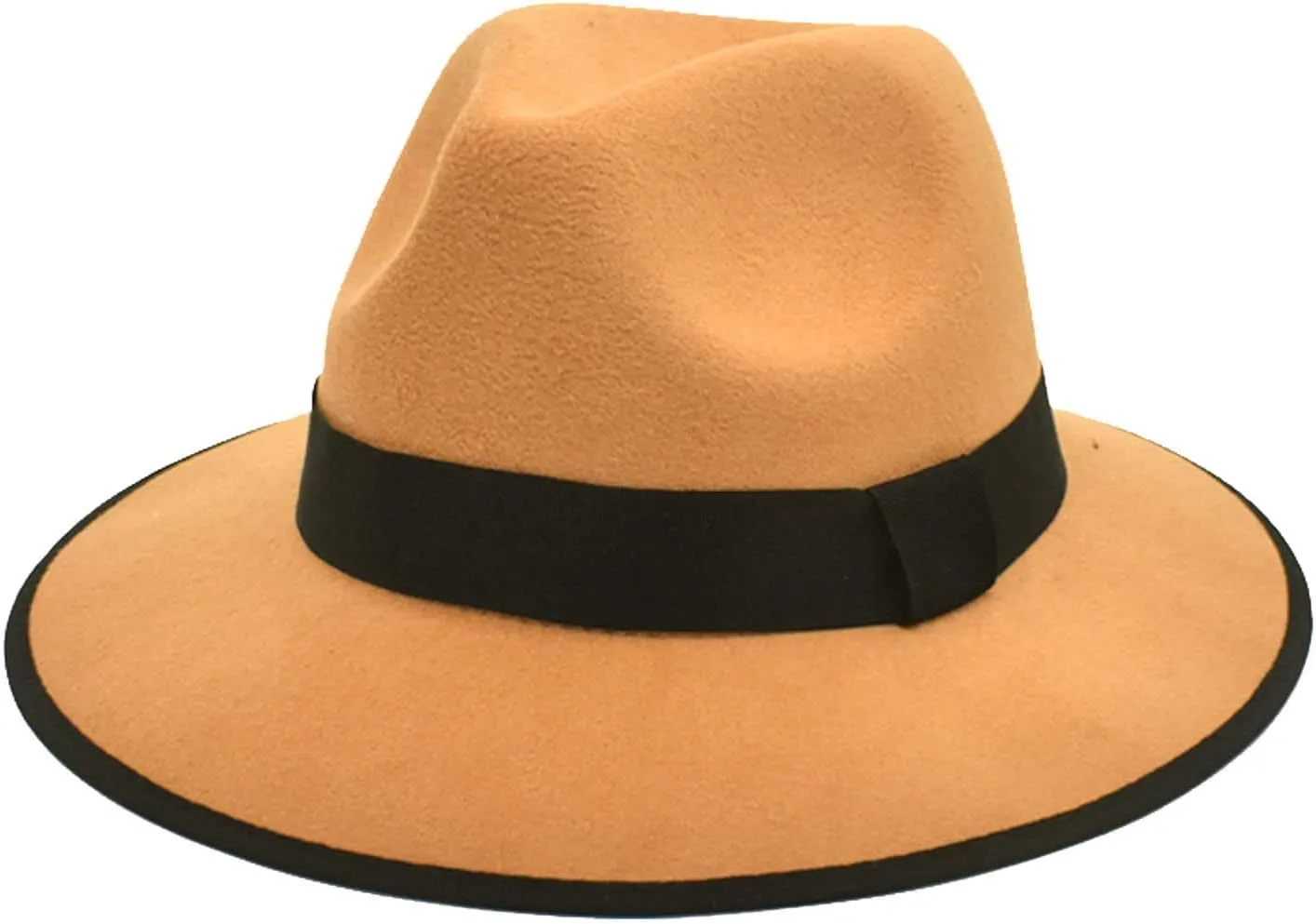 Men Women Classic Wide Brim Floppy Panama Hat Fedora Hat Rancher Hat Jazz Hat Vintage Church Cap