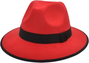 Men Women Classic Wide Brim Floppy Panama Hat Fedora Hat Rancher Hat Jazz Hat Vintage Church Cap