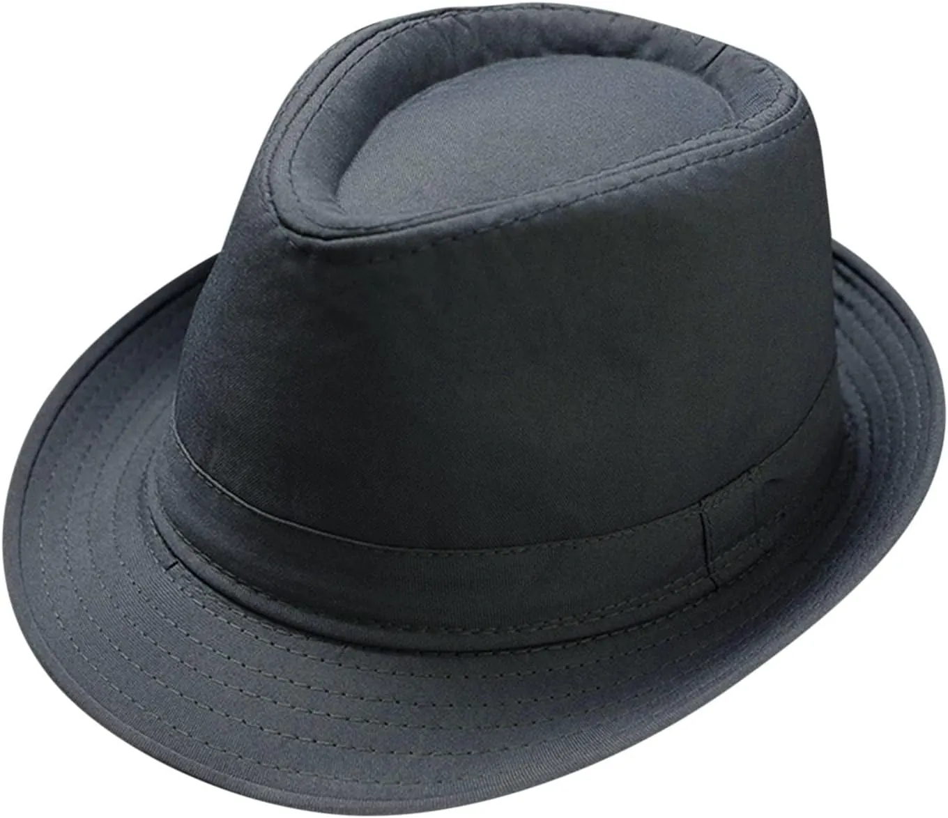 Mens 1920s Fedora Hat Men Classic 20s Black Hats Jazz Cap for Women Jazz Retro Dress Fedora Hat