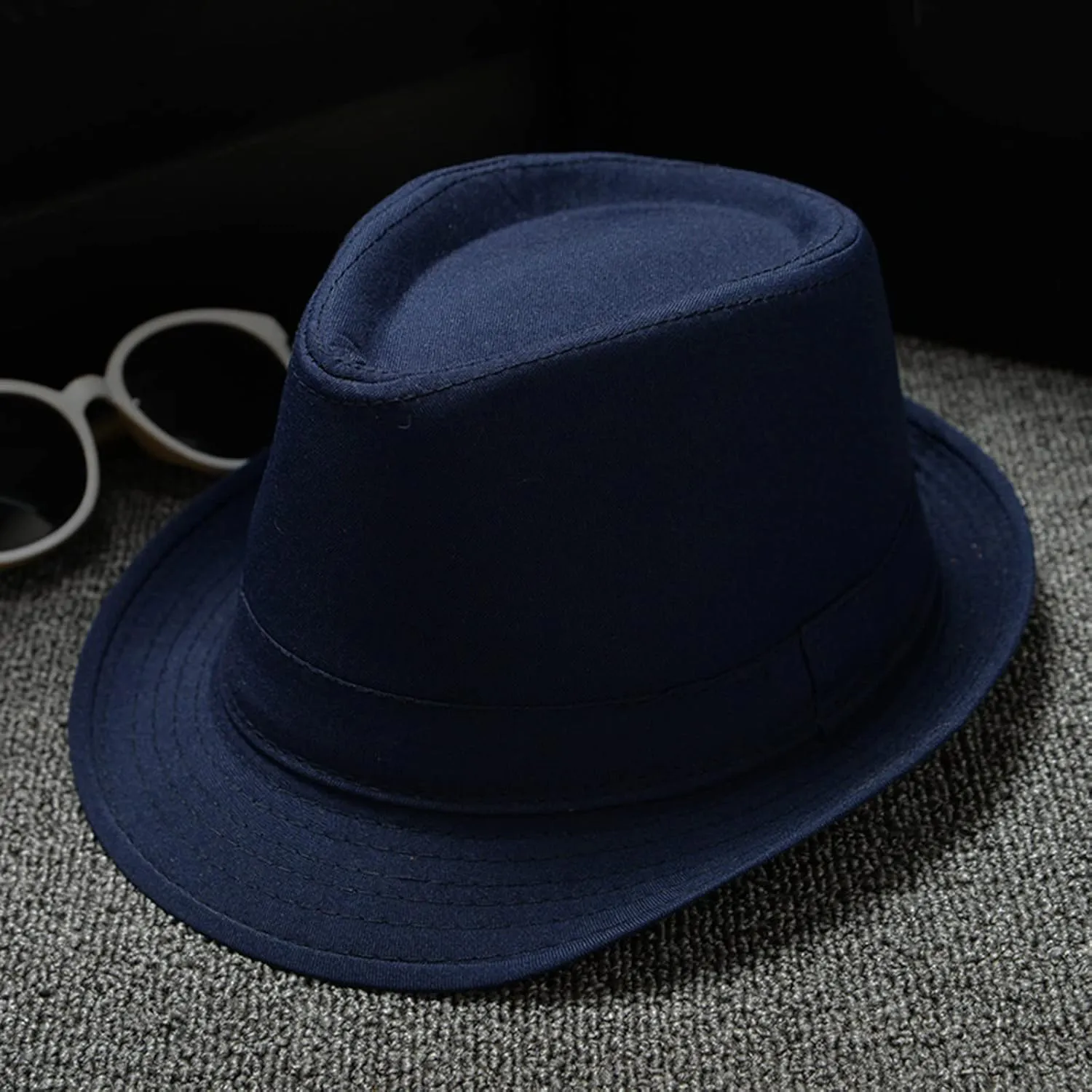 Mens 1920s Fedora Hat Men Classic 20s Black Hats Jazz Cap for Women Jazz Retro Dress Fedora Hat