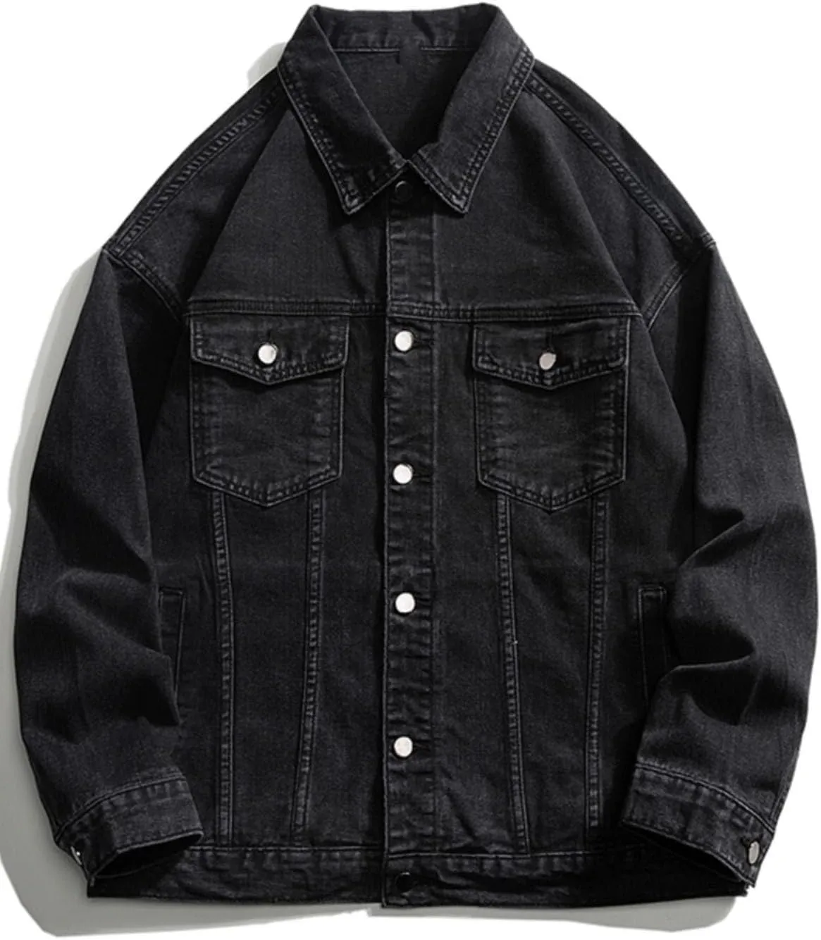 Men's Autumn American Retro Casual Loose Denim Jacket