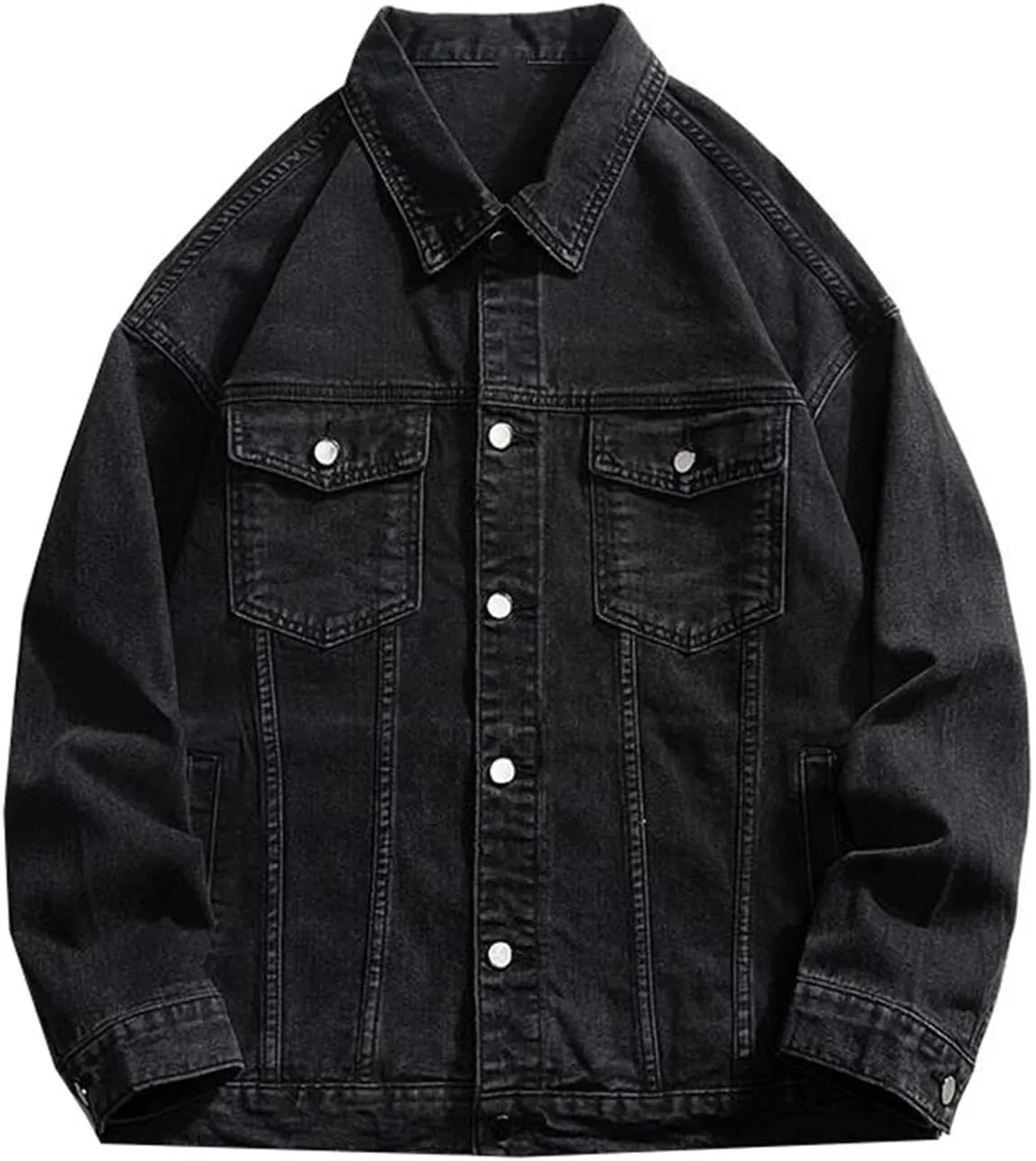 Men's Autumn American Retro Casual Loose Denim Jacket