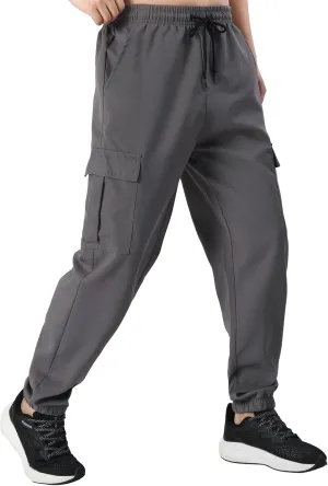 Mens Casual Cargo Pants Joggers Pants Workout Pants Multi Pockets