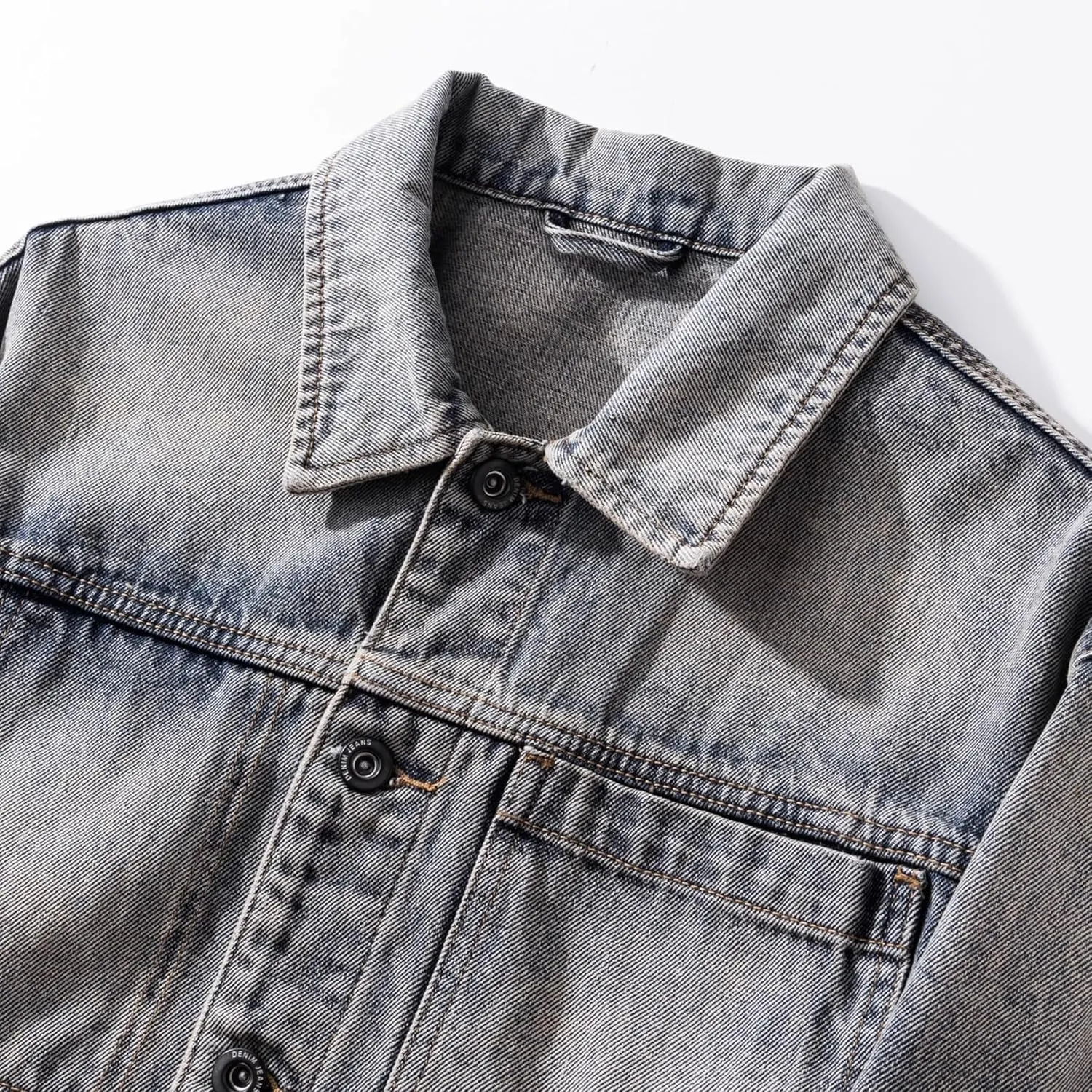 Men's Coat Spring Autumn American Casual Retro Loose Denim Jacket