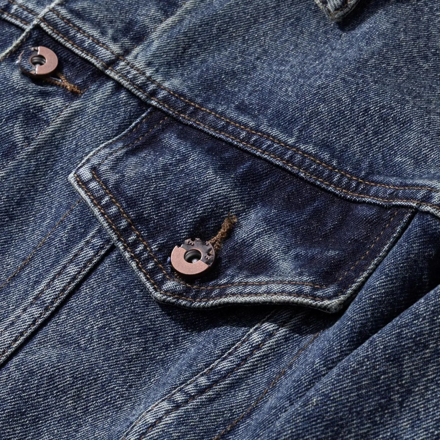 Men's Denim Jacket Classic Spring Autumn American Workwear Coat for Men