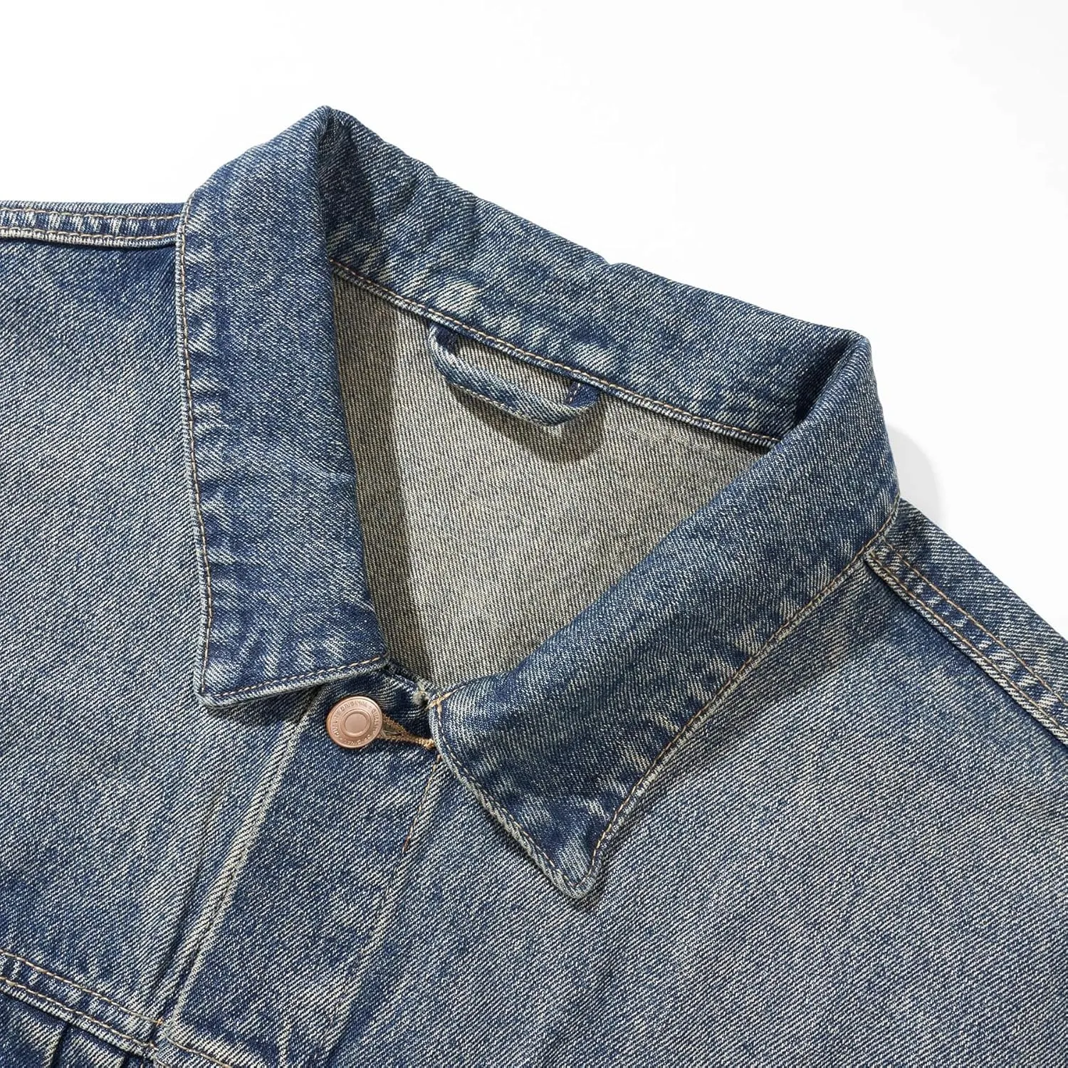 Men's Denim Jacket Retro Workwear Spring Loose American Casual Coat for Men
