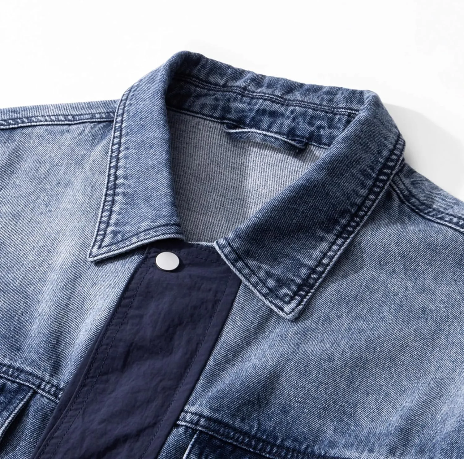 Men's Denim Jacket Spring Autumn Pocket American Retro Workwear Coat