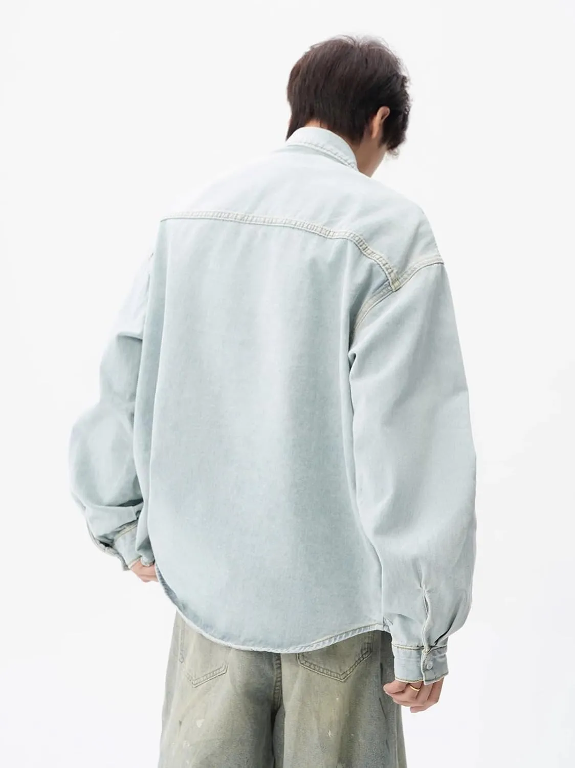 Men's Summer American Retro Workwear Denim Jacket