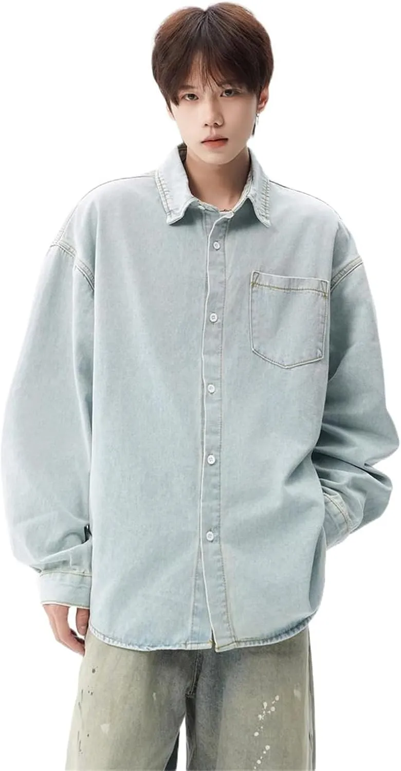 Men's Summer American Retro Workwear Denim Jacket