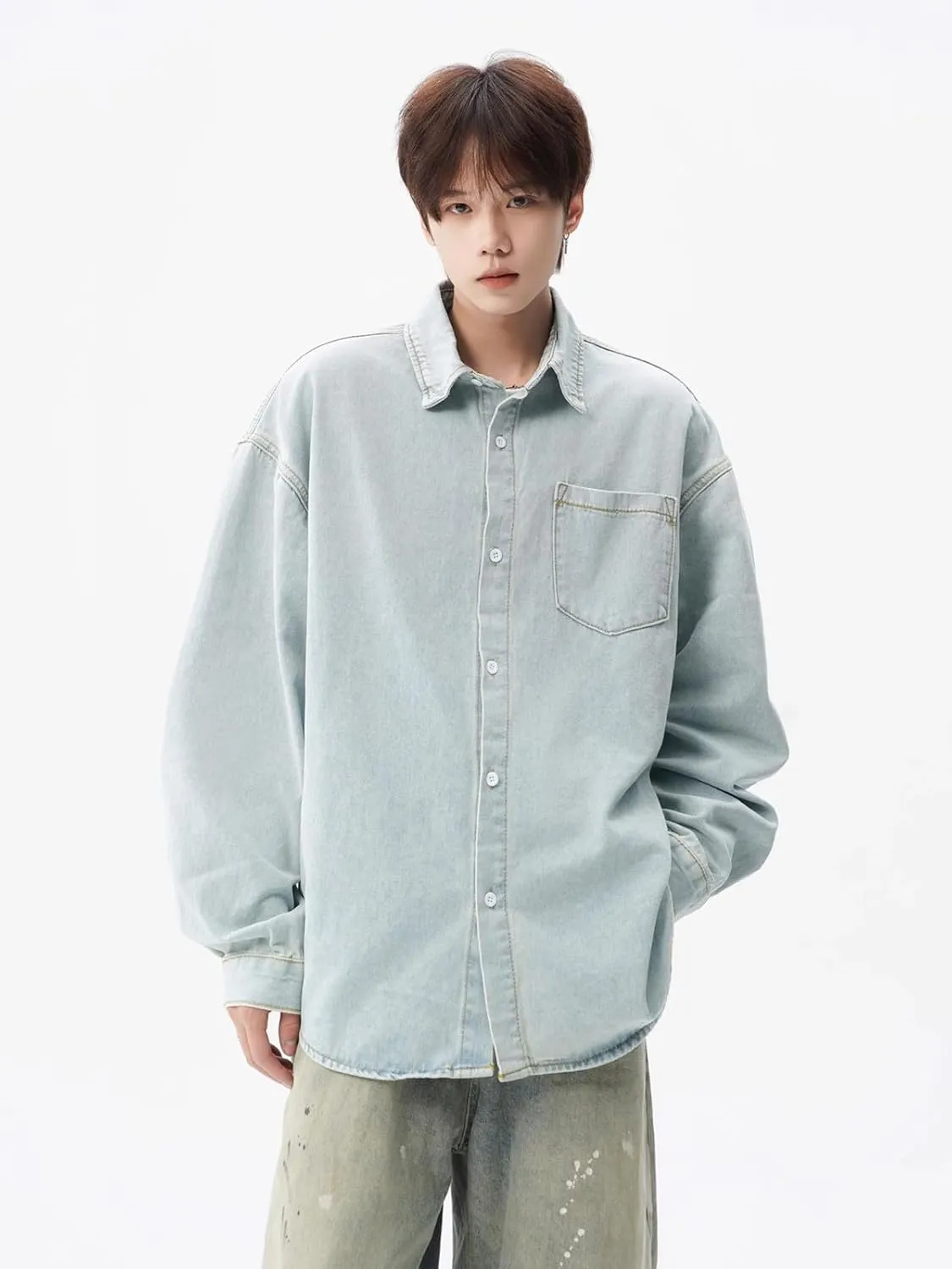 Men's Summer American Retro Workwear Denim Jacket