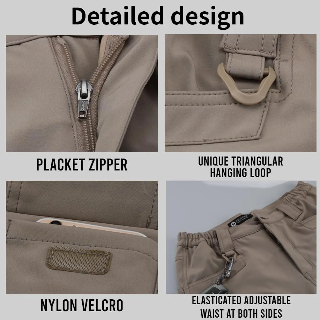 Men's Tactical Pants Work Pants Water Resistant Hiking Pants Military Combat Cargo Pants