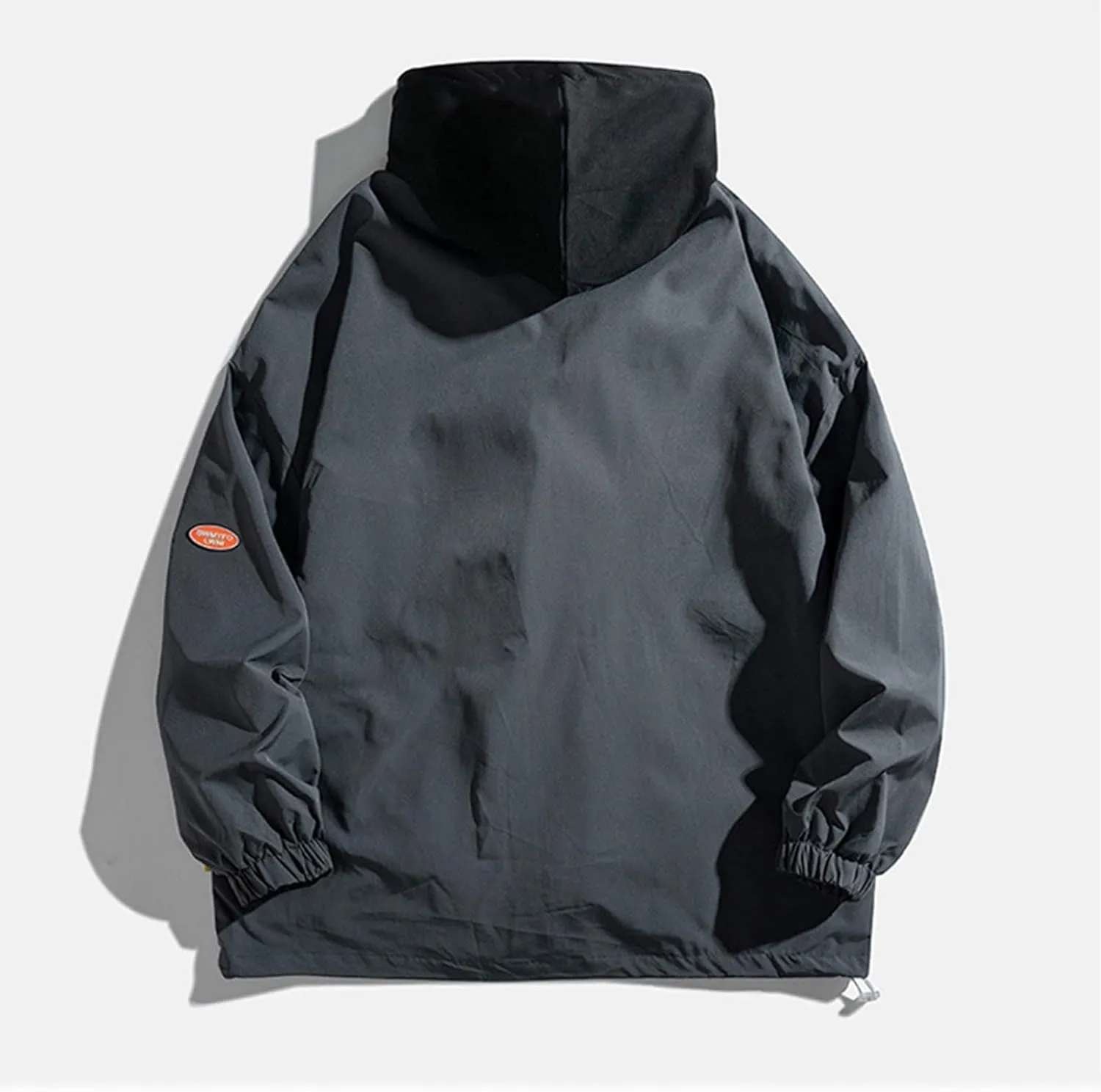 Mens Windproof Jacket Lightweight Hooded Rain Jacket Outdoor Mountain Sport Jacket Shell Jacket Windbreaker Raincoat