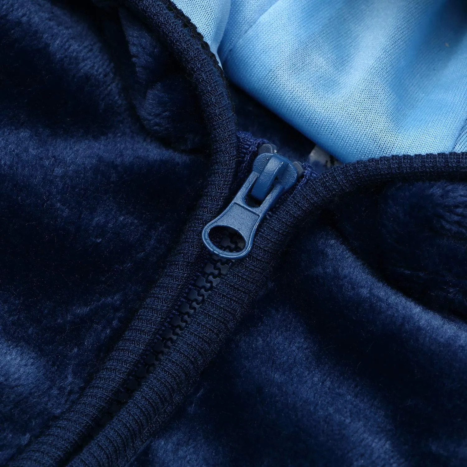 Noubeau Infant Baby Boys Girls Fleece Ears Hat with Lined Hooded Zipper Up Jacket Coat Tops Outwear Overcoat Warm Fall Winte