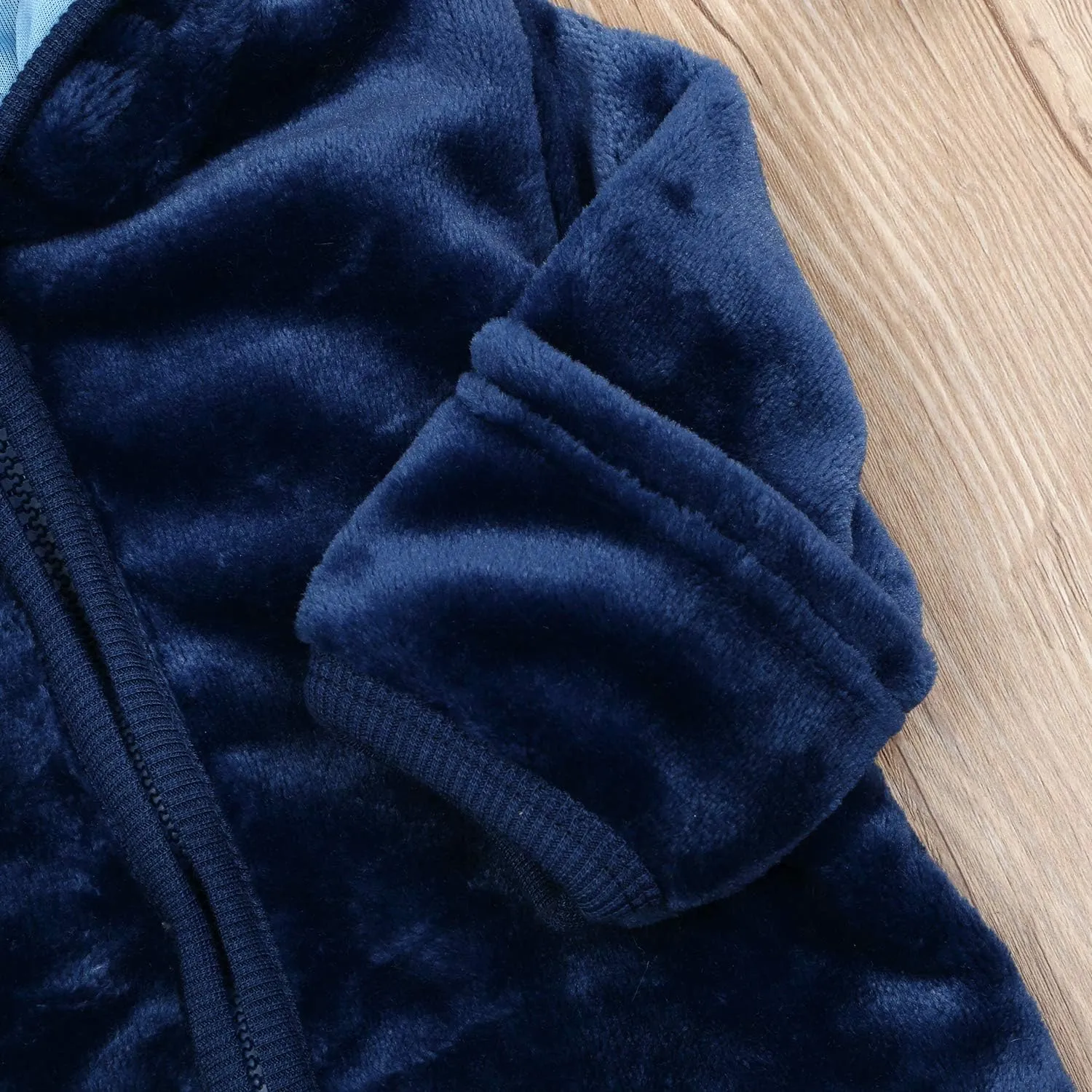 Noubeau Infant Baby Boys Girls Fleece Ears Hat with Lined Hooded Zipper Up Jacket Coat Tops Outwear Overcoat Warm Fall Winte