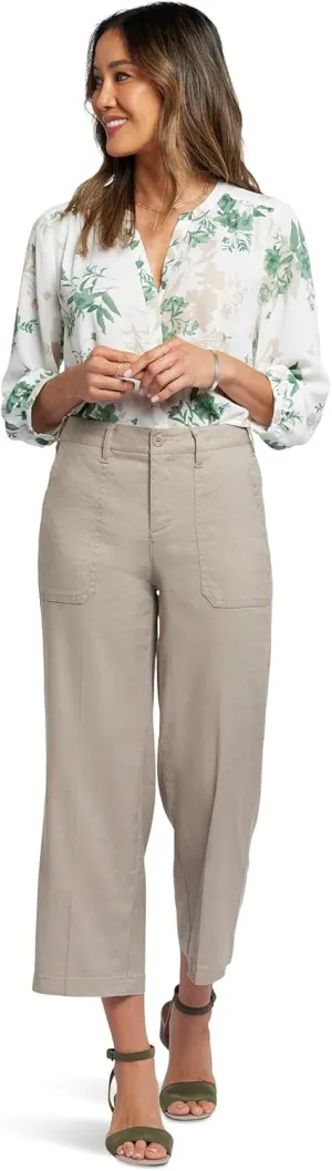 NYDJ Women's Wide Leg Cropped Cargo