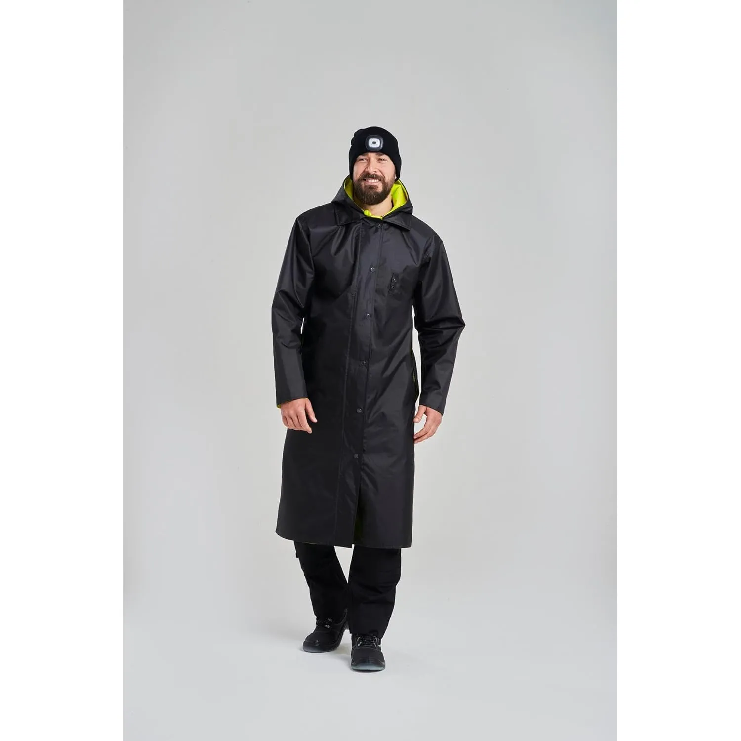 Portwest Hi-Vis Reversible Raincoat - UH447, Yellow/Black, XXL