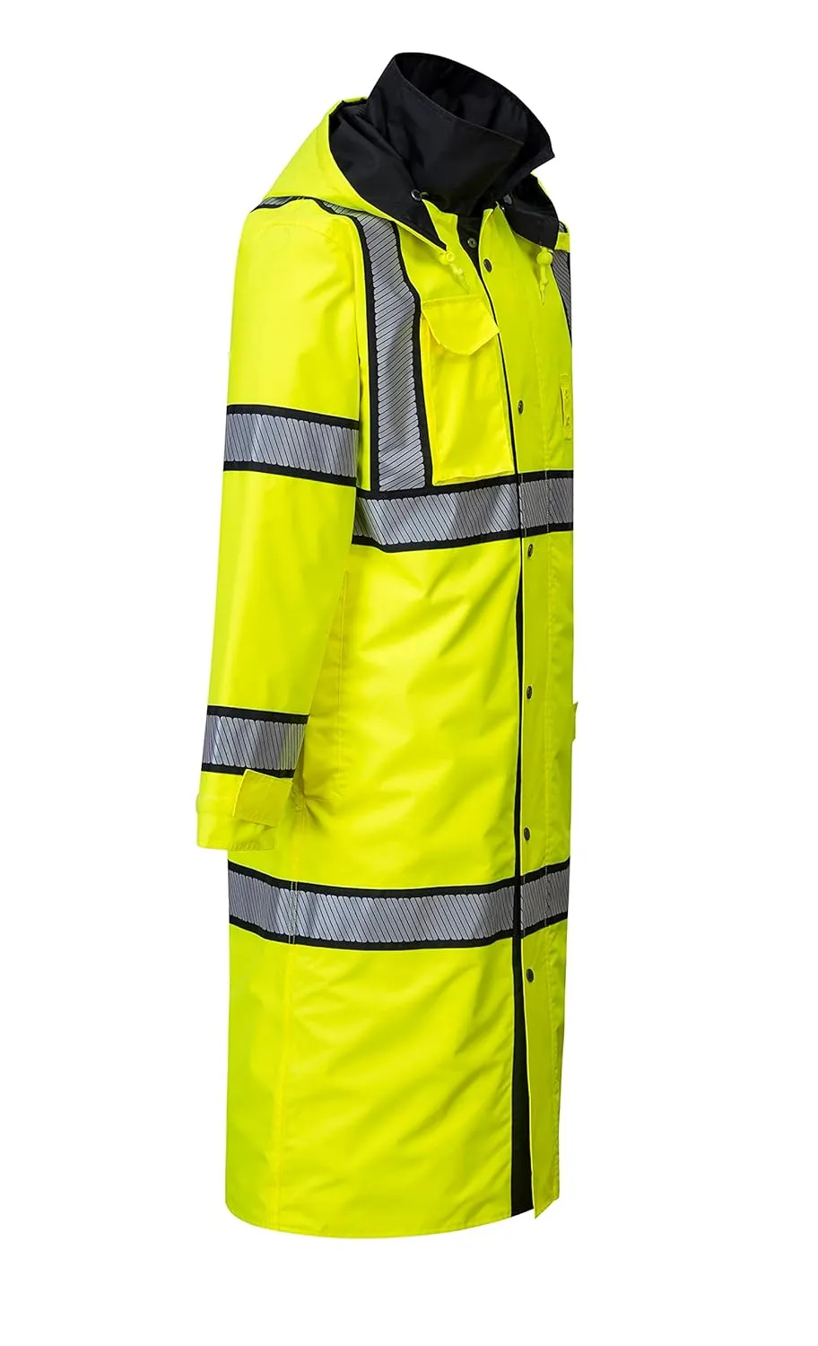 Portwest Hi-Vis Reversible Raincoat - UH447, Yellow/Black, XXL