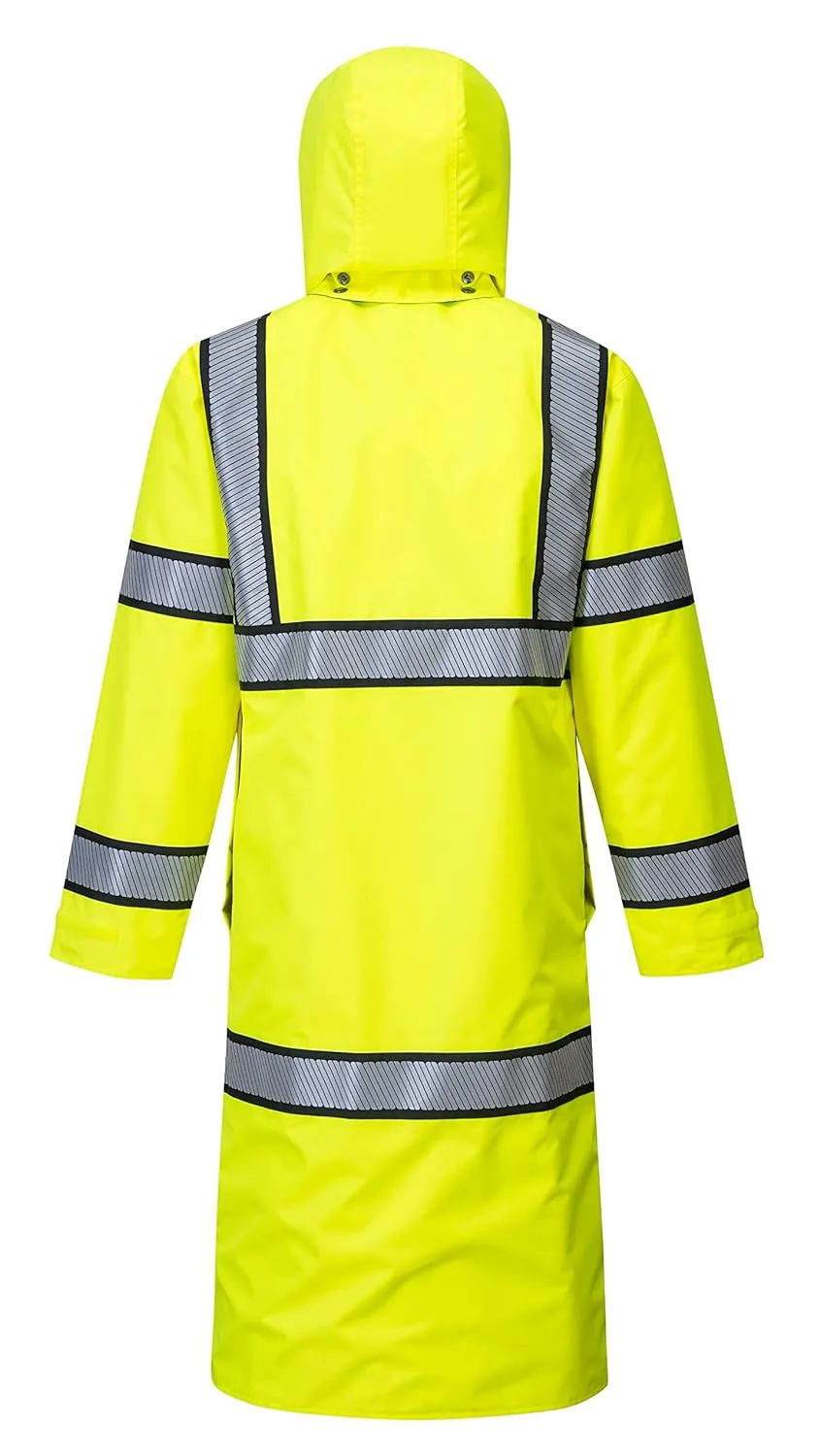 Portwest Hi-Vis Reversible Raincoat - UH447, Yellow/Black, XXL
