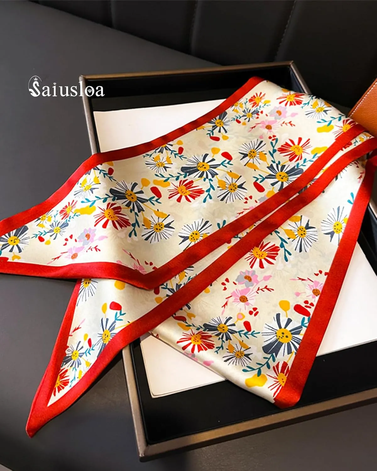 Purse Scarf For Handbags Head Scarves For Women's Hair Bags Scarfs Long Skinny Scarves Fashion Silky Headbands Accessories