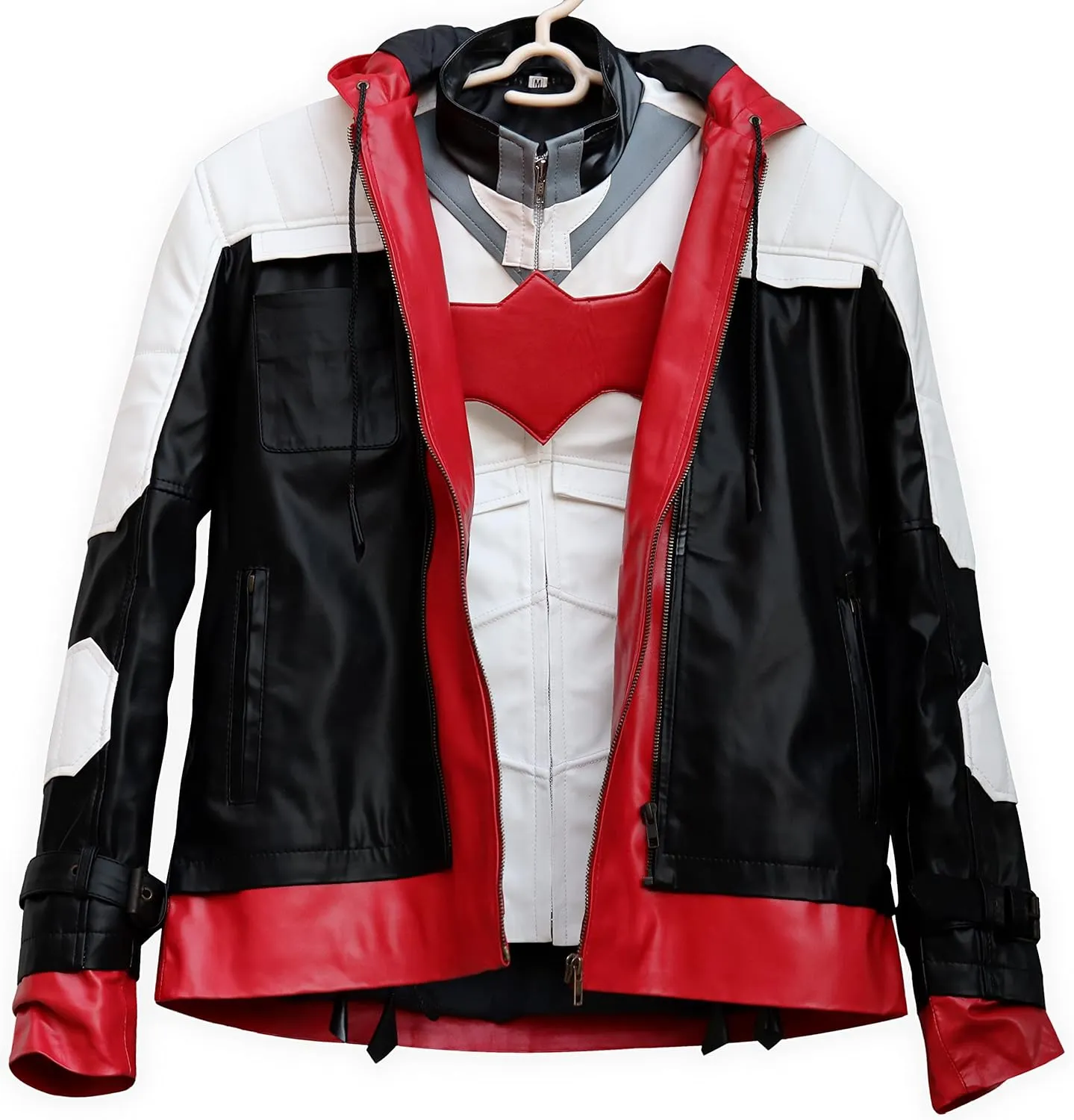 Red Hood Jacket - Red Hood Motorcycle Jacket and Vest 2 in 1