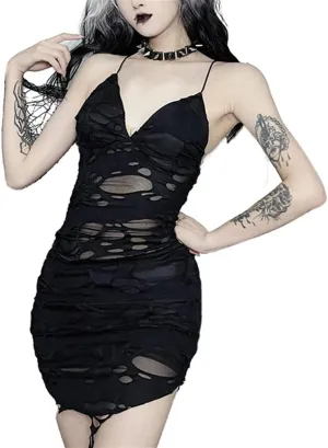 Red Plaid Dress for Women Gothic Vintage Mini Dresses Holiday Outfits Emo Punk