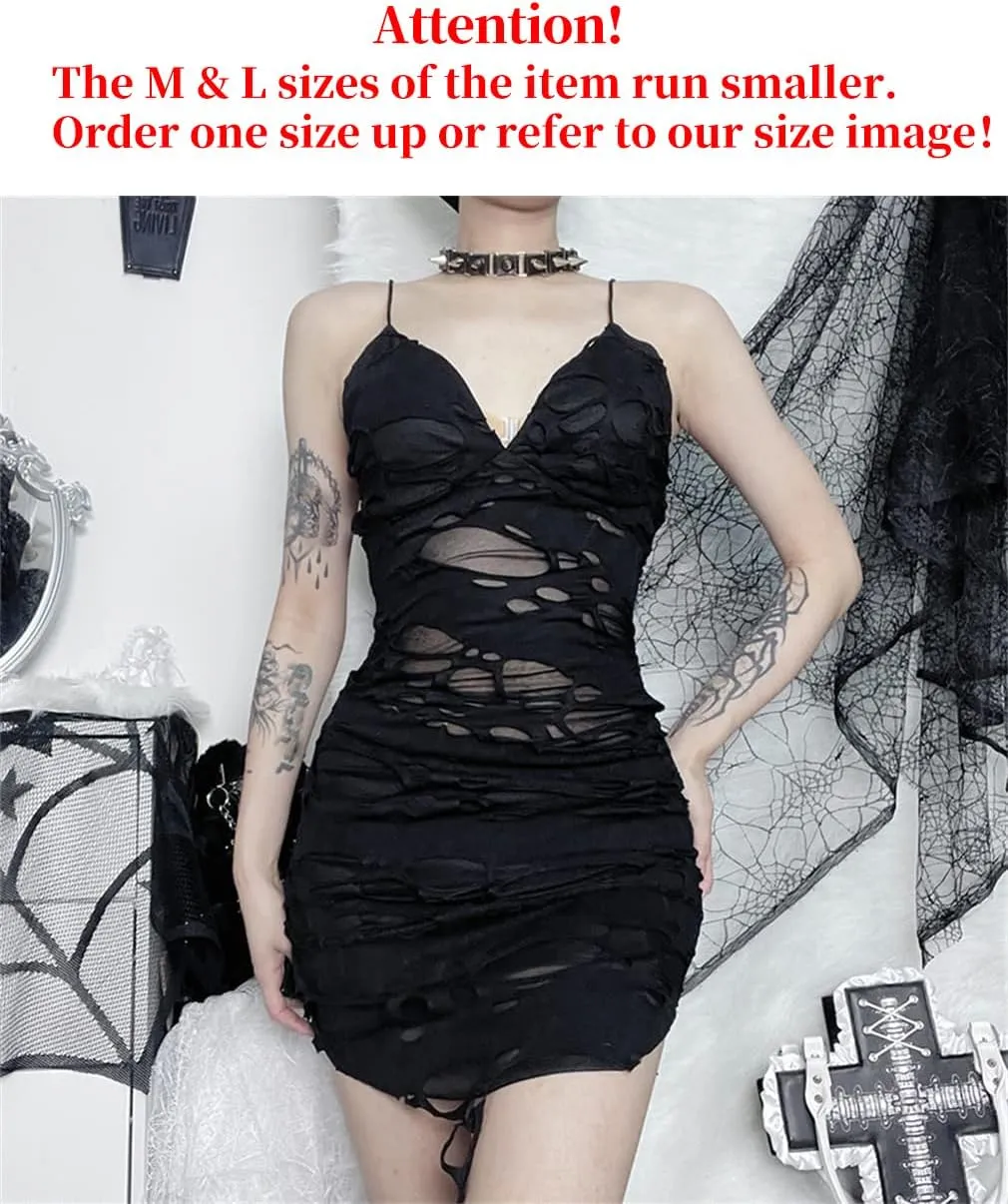 Red Plaid Dress for Women Gothic Vintage Mini Dresses Holiday Outfits Emo Punk