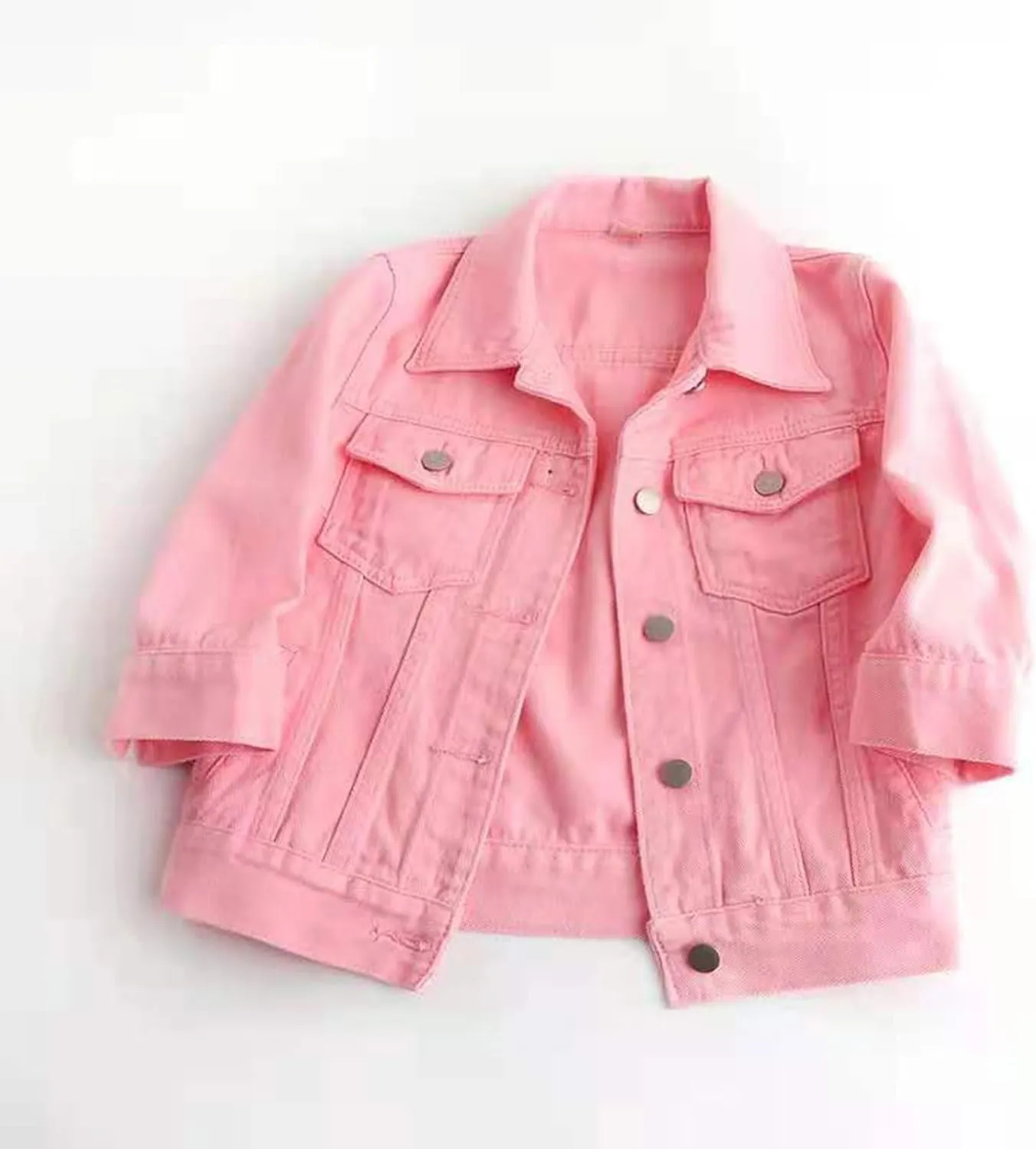 Short Sleeve Denim Jacket for Women Cropped Jean Jacket 3/4 Sleeve Short Jackets Button Down Crop Trucker Jean Coats