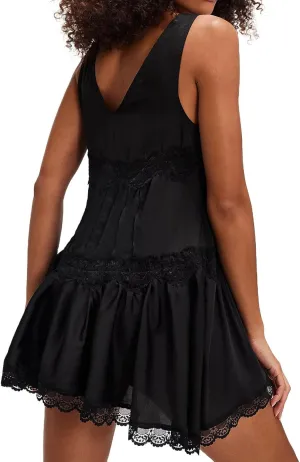 Slip Lace Mini Dress for Women Y2k Sleevelss Backless Flowy Short Tunic Dress Lingerie Nightgown Going Out Dresses