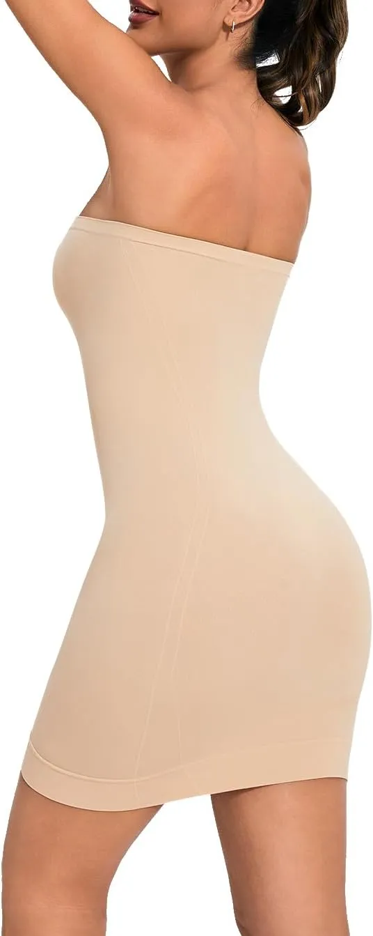 Strapless Shapewear for Women Full Slip shapewear dress Tummy Control slip for women under dress