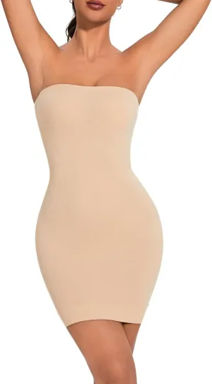 Strapless Shapewear for Women Full Slip shapewear dress Tummy Control slip for women under dress