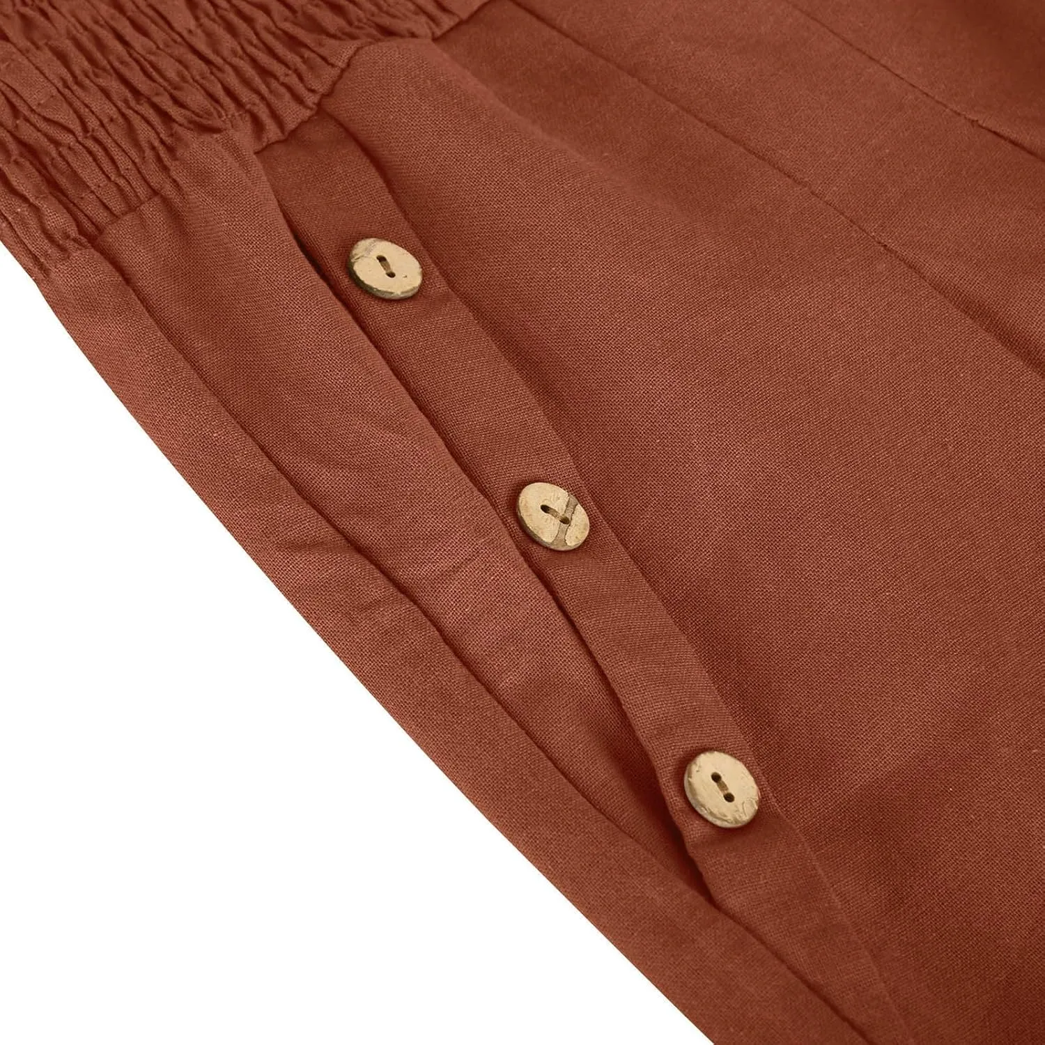 Summer Pants for Women 2024 Wide Leg Pants High Waisted Palazzo Pants Loose Flowy Pants Boho Beach Pants with Pockets
