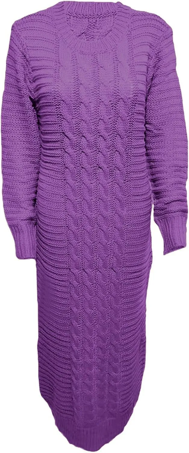 Sweater Dresses for Women,Sexy Bodycon Long Sleeve Dress for Winter Plus Size Pullover Dress for Party Evening
