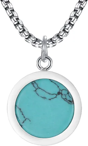Turquoise Ncklace for Men Turquoise Pendant Necklace