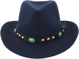 Unisex Solid Retro Fedora Roll up Wide Brim Hat Jazz Hat Dance Bridal Fashion Hat for Women Men