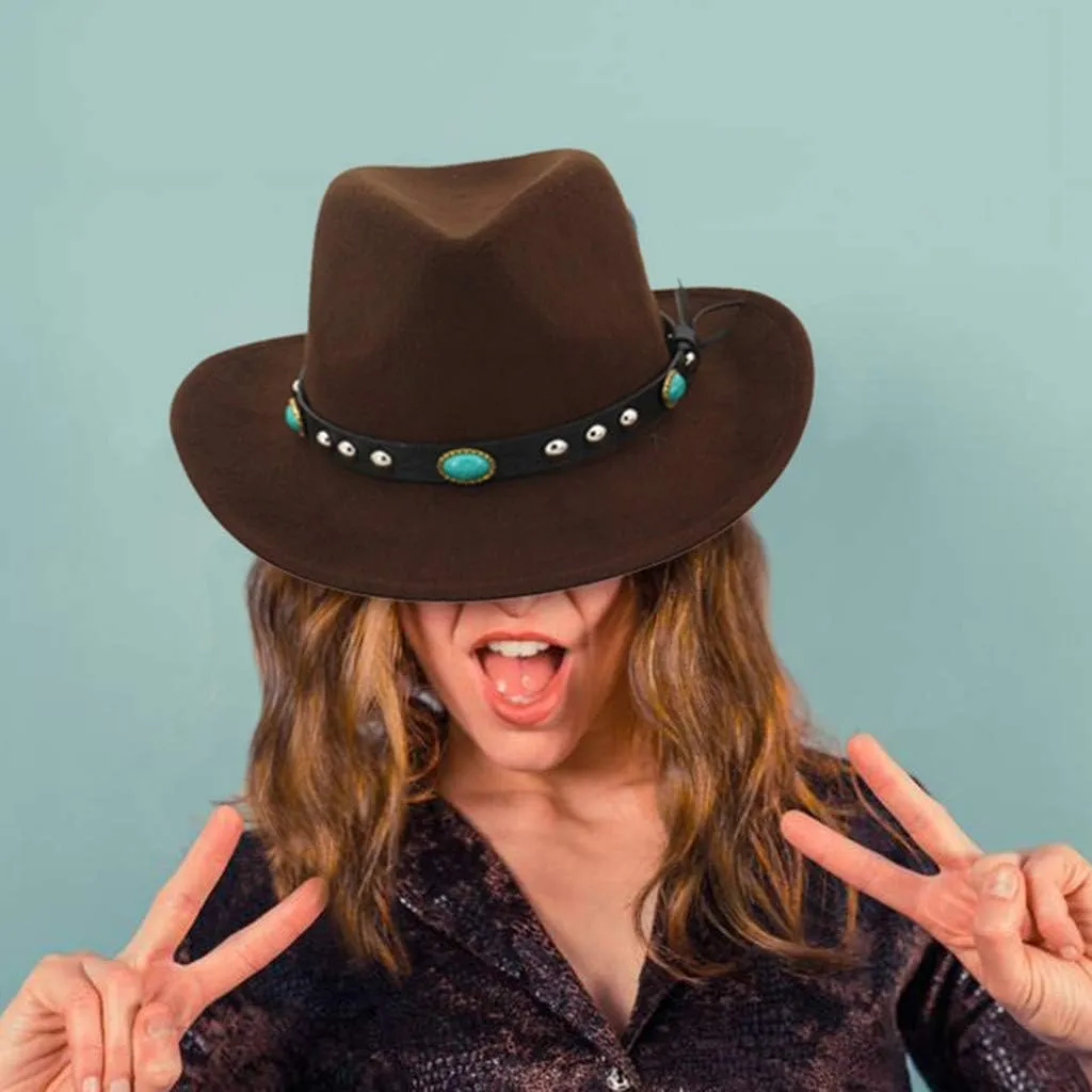 Unisex Solid Retro Fedora Roll up Wide Brim Hat Jazz Hat Dance Bridal Fashion Hat for Women Men