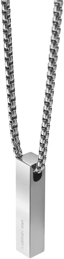 Van Heusen 3D Engravable Vertical Bar Pendant Necklace