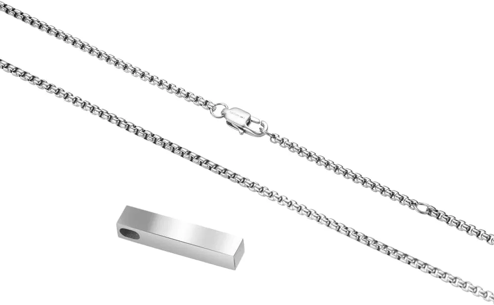 Van Heusen 3D Engravable Vertical Bar Pendant Necklace