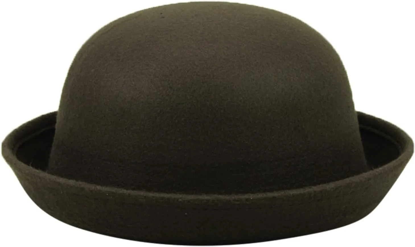 Women 1920s Vintage Cloche-Fedora-Hat Womens Winter Rolled Church Cloche Bucket Bowler Hats with Flower