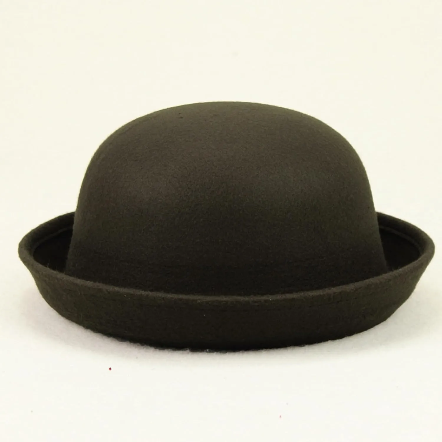 Women 1920s Vintage Cloche-Fedora-Hat Womens Winter Rolled Church Cloche Bucket Bowler Hats with Flower